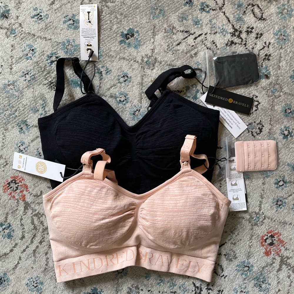 NWT set of TWO Kindred Bravely nursing/pumping bras